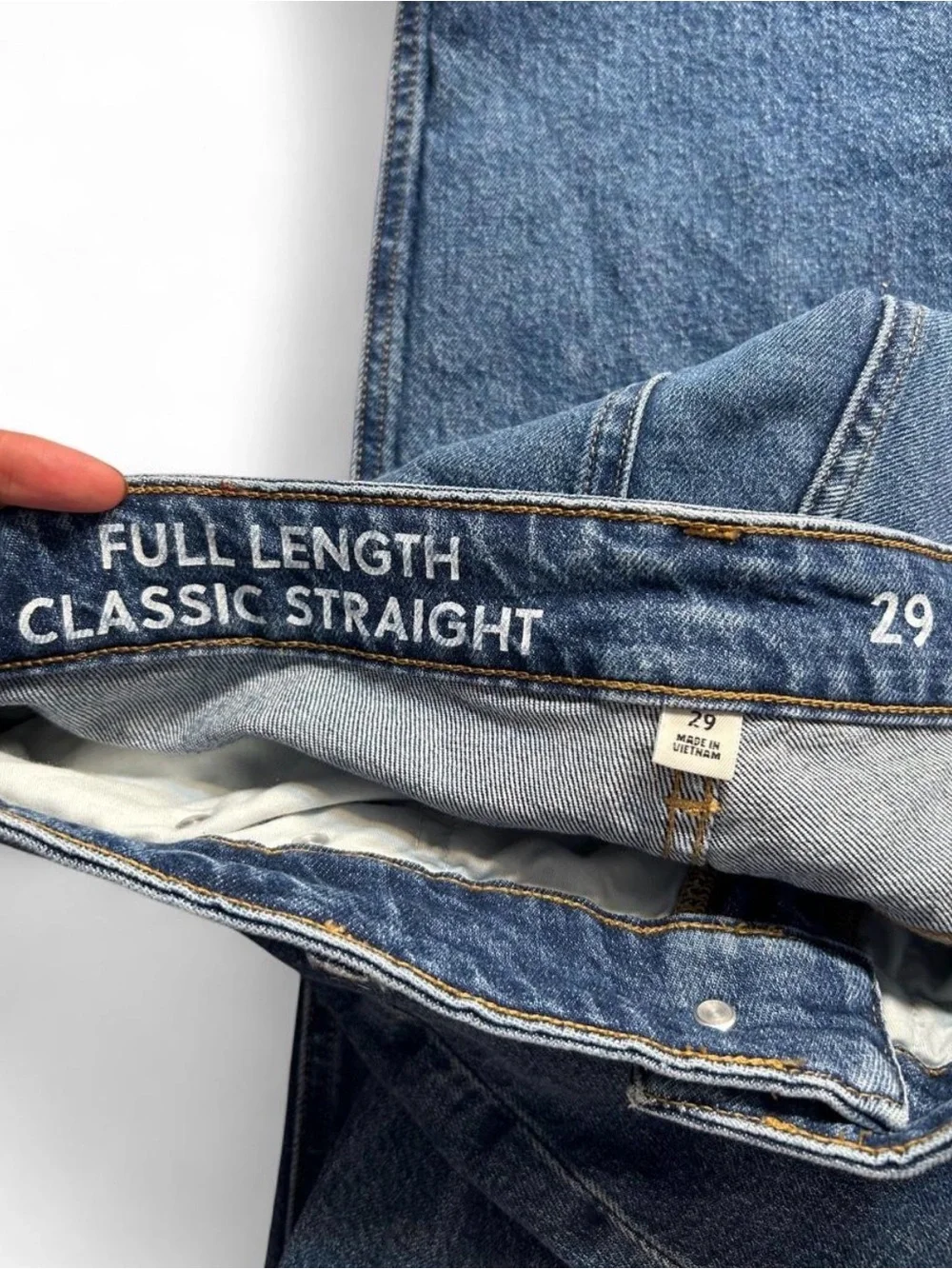 J. Crew Men's Straight-Leg Jeans in Medium Blue Wash